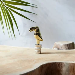 La Chaise Longue Vin & Champagne-BOUCHON VIN METAL TOUCAN