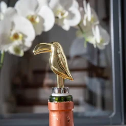 La Chaise Longue Vin & Champagne-BOUCHON VIN METAL TOUCAN