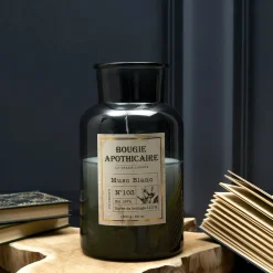 La Chaise Longue Senteurs-BOUGIE APOTHICAIRE MUSC BLANC 25 CM