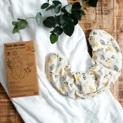 La Chaise Longue Cocoon-BOUILLOTTE TOUR DE COU NOYAUX DE CERISE