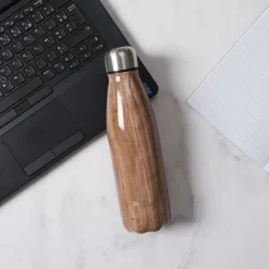 La Chaise Longue Thé & Café-BOUTEILLE ISOTHERME EFFET BOIS
