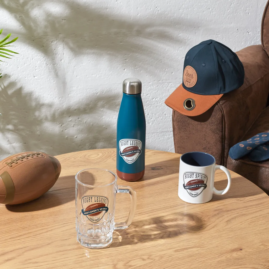 La Chaise Longue Boissons & Cocktails-BOUTEILLE ISOTHERME RUGBY