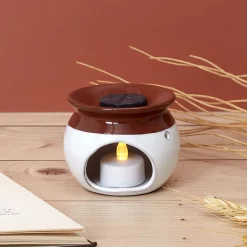 La Chaise Longue Senteurs-BRULEUR BICOLORE BLANC