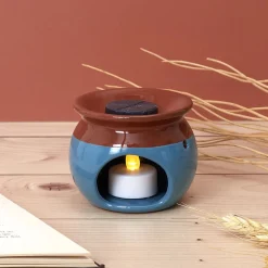 La Chaise Longue Senteurs-BRULEUR BICOLORE BLEU