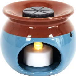 La Chaise Longue Senteurs-BRULEUR BICOLORE BLEU