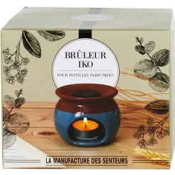 La Chaise Longue Senteurs-BRULEUR BICOLORE BLEU