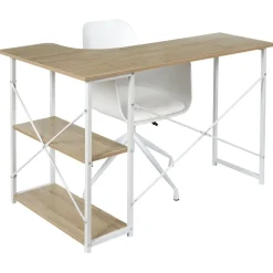 La Chaise Longue Mobilier-BUREAU D ANGLE JOB BLANC