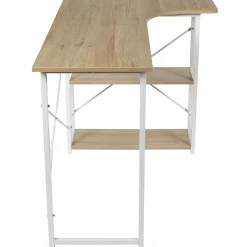 La Chaise Longue Mobilier-BUREAU D ANGLE JOB BLANC