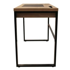 La Chaise Longue Mobilier-BUREAU EN BOIS ET METAL