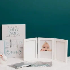 La Chaise Longue Cadeaux De Naissance-CADRE BEBE EMPREINTES