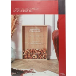 La Chaise Longue Vin & Champagne-CADRE COLLECTIONNEUR DE BOUCHONS XXL