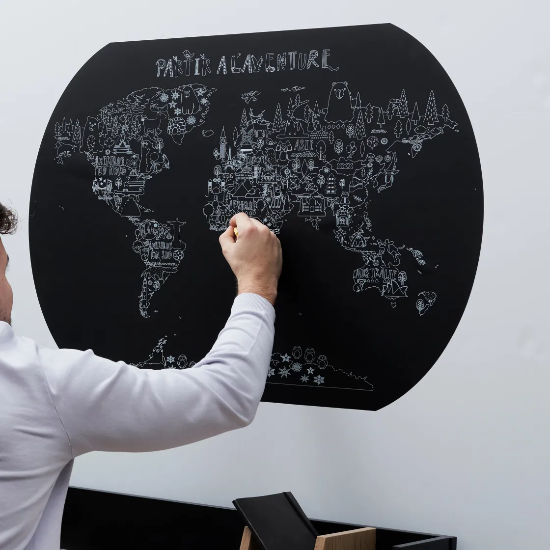 La Chaise Longue Loisirs & Entretien-CARTE A COLORIER A LA CRAIE