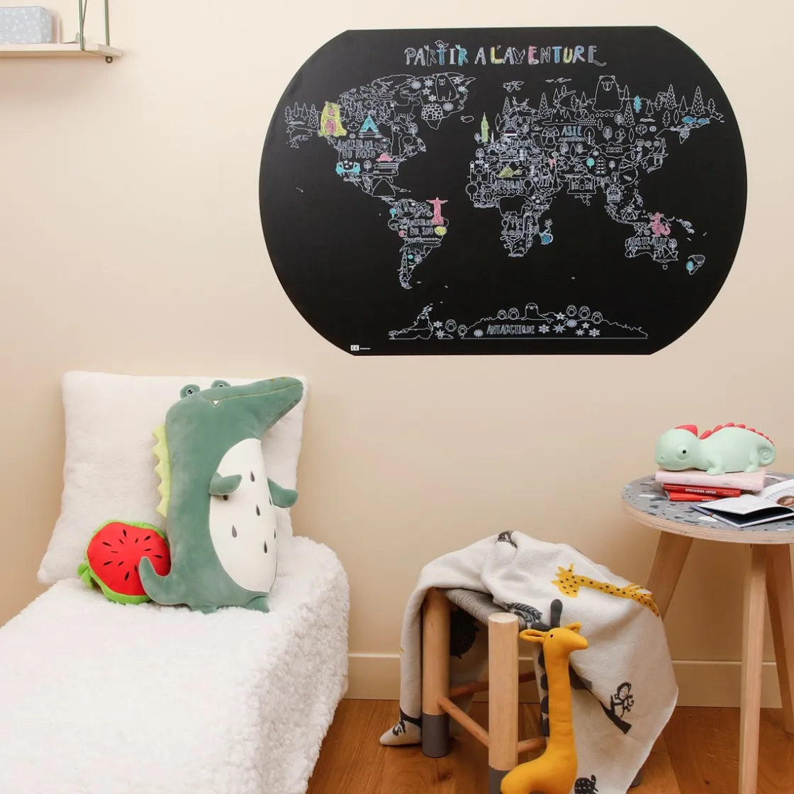 La Chaise Longue Loisirs & Entretien-CARTE A COLORIER A LA CRAIE