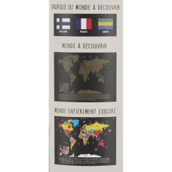 La Chaise Longue Loisirs & Entretien-CARTE A GRATTER DRAPEAUX