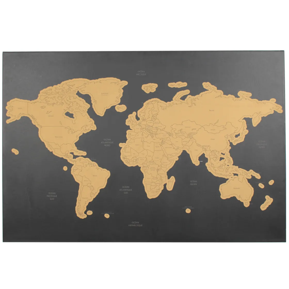 La Chaise Longue Loisirs & Entretien-CARTE MAGNETIQUE A GRATTER NOIRE