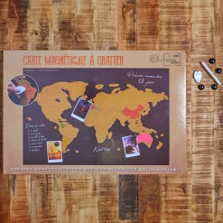 La Chaise Longue Loisirs & Entretien-CARTE MAGNETIQUE A GRATTER NOIRE