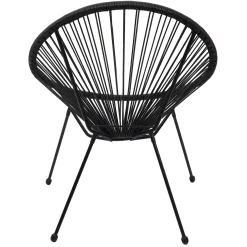 La Chaise Longue Mobilier-CHAISE ACAPULCO NOIR