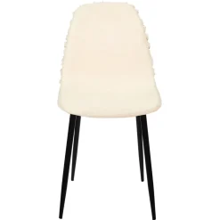 La Chaise Longue Mobilier-CHAISE MORA PIEDS METAL NOIR - Lot de 4