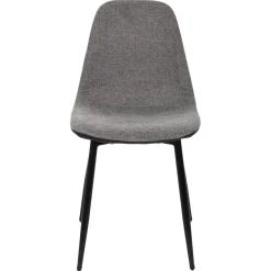 La Chaise Longue Mobilier-CHAISES MEMPHIS GRIS ET NOIR - Lot de 4