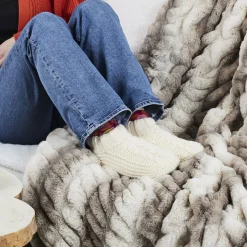 La Chaise Longue Cocoon-CHAUSSONS CHAUSSETTES JACQUARD COSY TIME