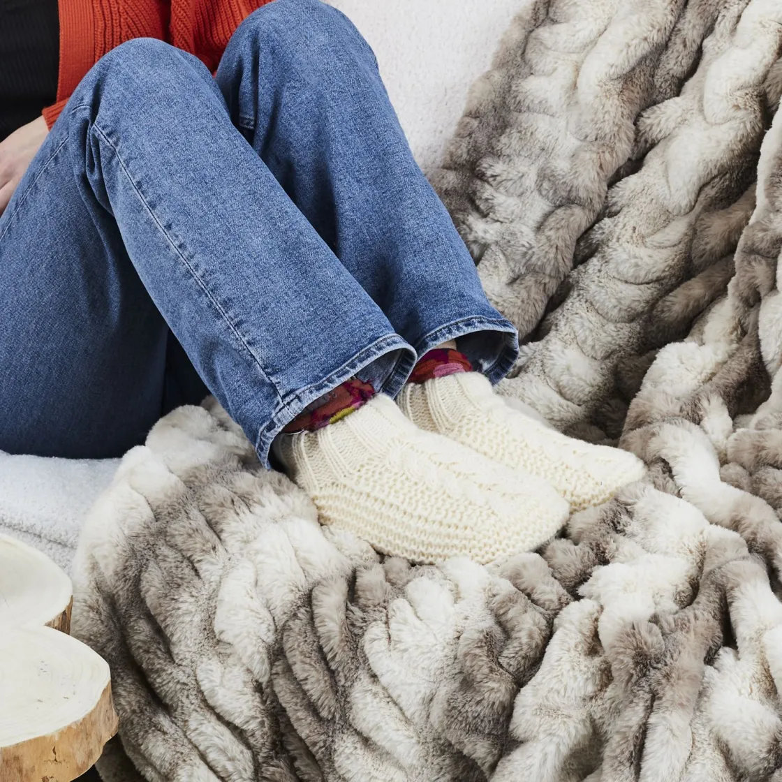 La Chaise Longue Cocoon-CHAUSSONS CHAUSSETTES JACQUARD COSY TIME