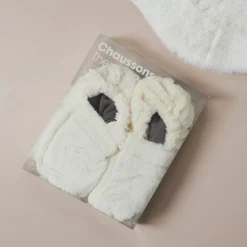 La Chaise Longue Cocoon-CHAUSSONS THERMO RELAXANTS BLANCS