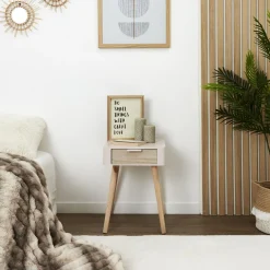 La Chaise Longue Mobilier-CHEVET 1 TIROIR EN BOIS ROSE