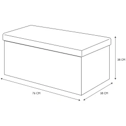 La Chaise Longue Mobilier-COFFRE BANC PLIABLE RETRO BLEU NUIT