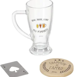 La Chaise Longue Pique-nique & Barbecue|Boissons & Cocktails-COFFRET BIERE POUR LE CHAMPION DE L APERO