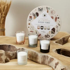 La Chaise Longue Senteurs-COFFRET DE 4 BOUGIES GOOD VIBES