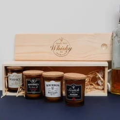 La Chaise Longue Senteurs-COFFRET DE 4 BOUGIES WHISKY