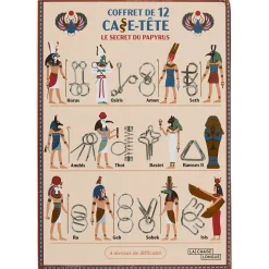 La Chaise Longue Jeux-COFFRET DE 12 CASSE TETES