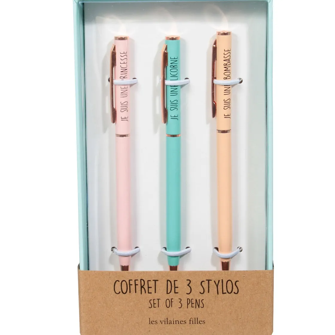 La Chaise Longue Loisirs & Entretien-COFFRET DE 3 STYLOS