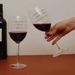 La Chaise Longue Vin & Champagne|Boissons & Cocktails-COFFRET DE 2 VERRES A VIN NIVEAU