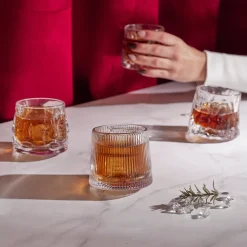 La Chaise Longue Boissons & Cocktails-COFFRET DE 4 VERRES CULBUTO TWIST