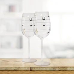 La Chaise Longue Vin & Champagne-COFFRET DE 2 VERRES MUSICAUX