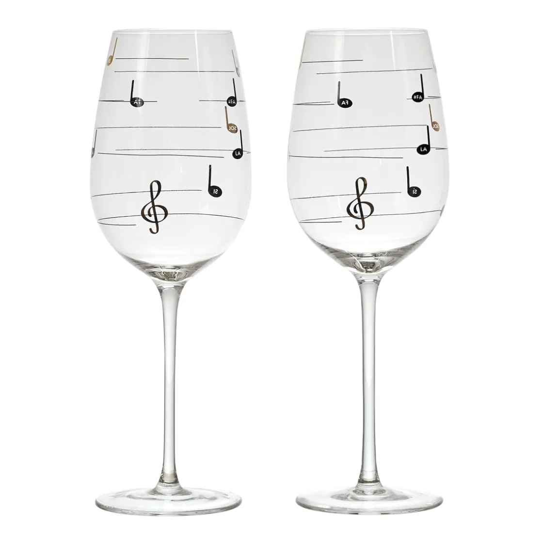 La Chaise Longue Vin & Champagne-COFFRET DE 2 VERRES MUSICAUX