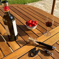 La Chaise Longue Vin & Champagne-COFFRET TIRE BOUCHON AIR COMPRIME