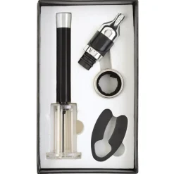 La Chaise Longue Vin & Champagne-COFFRET TIRE BOUCHON AIR COMPRIME