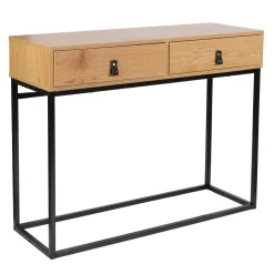 La Chaise Longue Mobilier-CONSOLE BOIS ET METAL ABBOTT