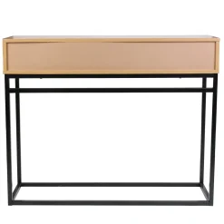 La Chaise Longue Mobilier-CONSOLE BOIS ET METAL ABBOTT