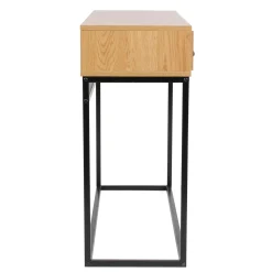 La Chaise Longue Mobilier-CONSOLE BOIS ET METAL ABBOTT