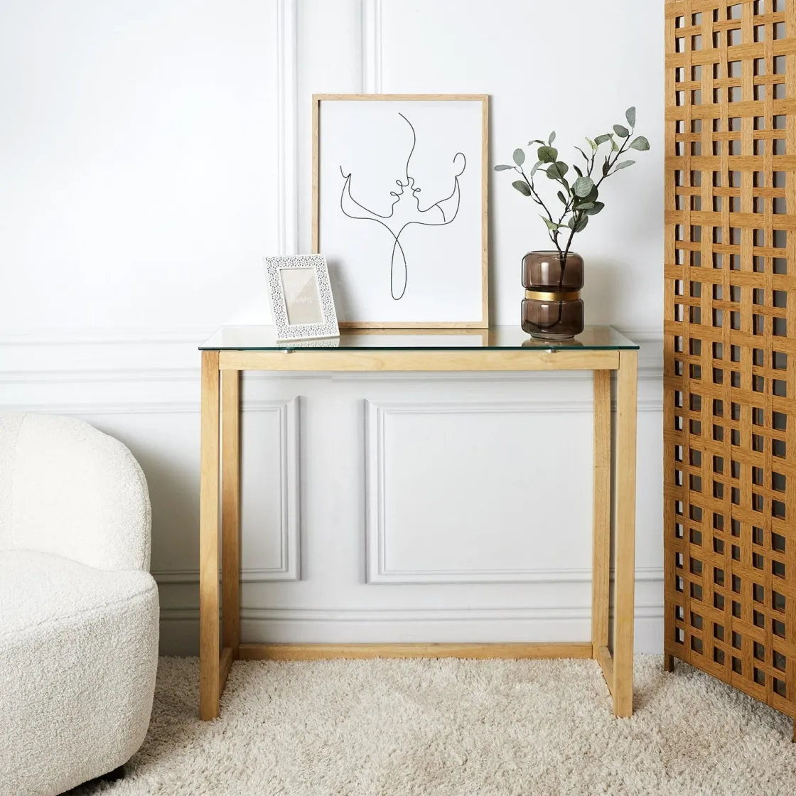 La Chaise Longue Mobilier-CONSOLE EN VERRE