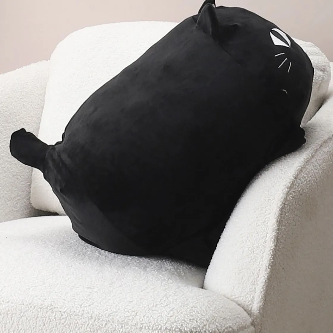 La Chaise Longue Cocoon-COUSSIN CHAT NOIR