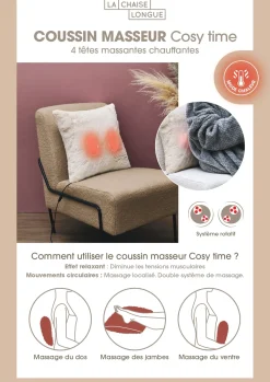 La Chaise Longue Massage & Relaxation|Cocoon-COUSSIN MASSEUR COSY TIME