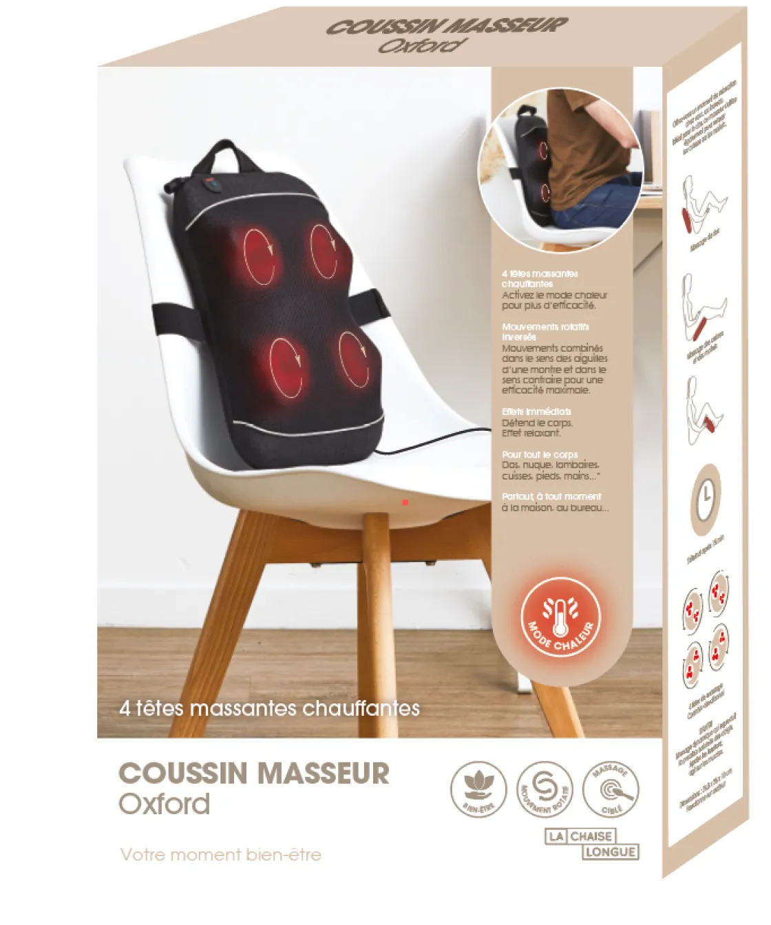 La Chaise Longue Massage & Relaxation|Cocoon-COUSSIN MASSEUR OXFORD