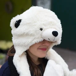 La Chaise Longue Mode-ECHARPE 3 EN 1 OURS BLANC