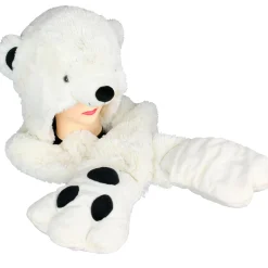 La Chaise Longue Mode-ECHARPE 3 EN 1 OURS BLANC