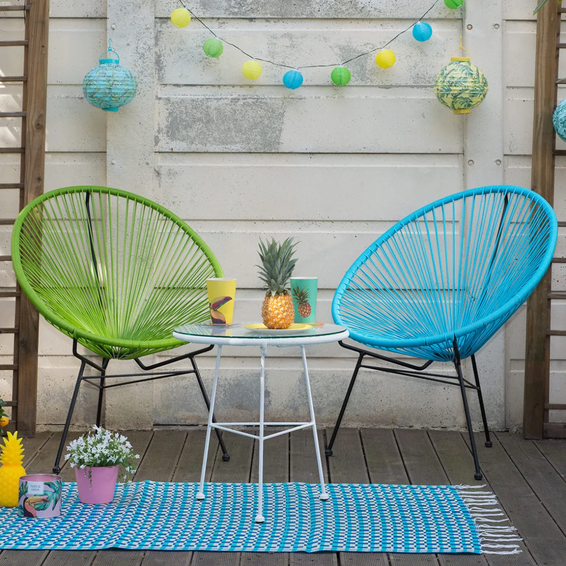 La Chaise Longue Mobilier-FAUTEUIL ACAPULCO TROPICAL GREEN