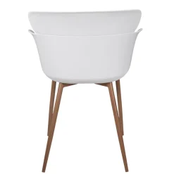 La Chaise Longue Mobilier-FAUTEUIL LORENS BLANC - Lot de 2